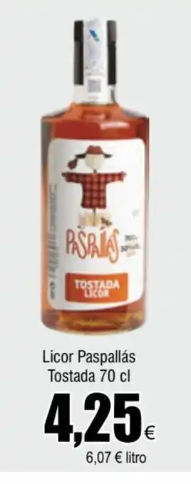 FROIZ Licor Paspallás Tostada 70cl oferta