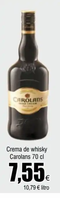 FROIZ Crema de Whisky Carolans 70cl oferta