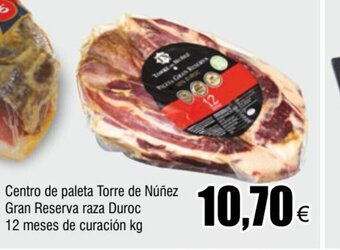 FROIZ Centro de Paleta Torre de Núñez Gran Reserva Raza Duroc 12 Meses De Curación kg oferta