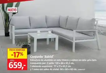 Bauhaus 'Astrid' Conjunto oferta