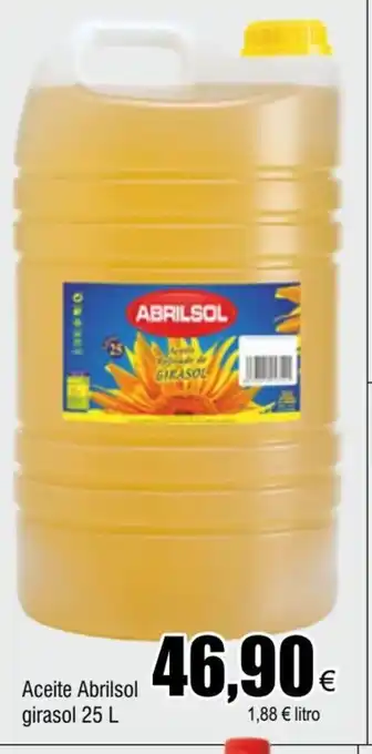 FROIZ Aceite Abrilsol Gorasol 25L oferta