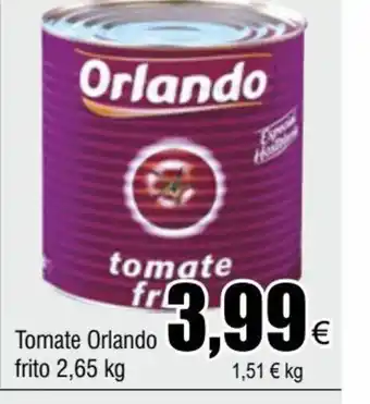 FROIZ Tomate Orlando Frito 2.65kg oferta