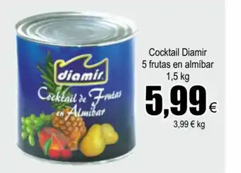 FROIZ Cocktail Diamir 5 Frutas En Almibar 1.5kg oferta