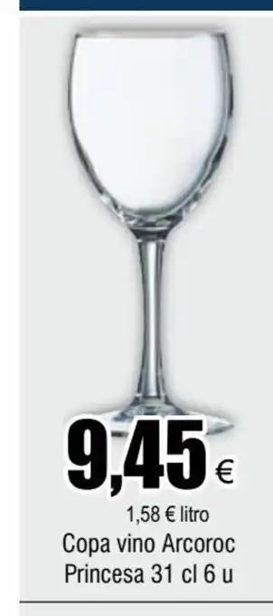 FROIZ Copa Vino Arcoroc Princesa 31cl 6u oferta