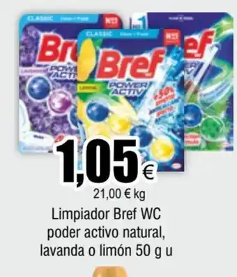 FROIZ Limpiador Bref WC Poder Activo Natural, Lavanda o Limón 50g u oferta