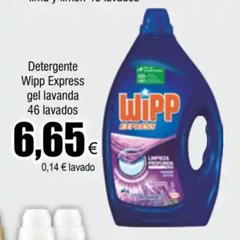 FROIZ Detergente Wipp Express Gel Lavanda 46 avados oferta