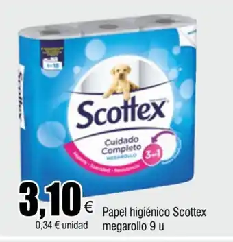 FROIZ Papel Higiénico Scottex Megarollo 9u oferta