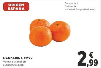 Supercor Mandarina Roxy oferta