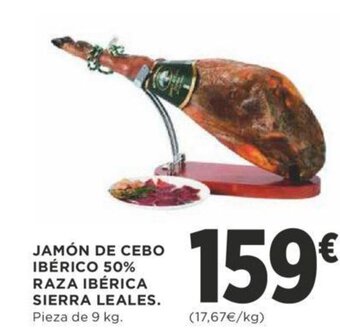 Supercor Jamón De Cebo Ibérico 50% Raza Ibérica Sierra Leales oferta
