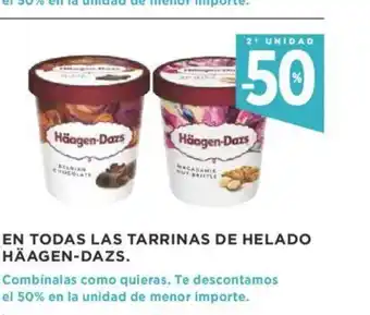 Supercor En Todas Las Tarrinas de Helado Häagen-Dazs oferta