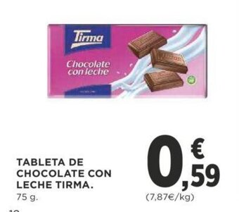 Supercor Tableta de Chocolate Con Leche Tirma oferta