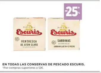 Supercor En Todas Las Conservas de Pescado Escuris oferta