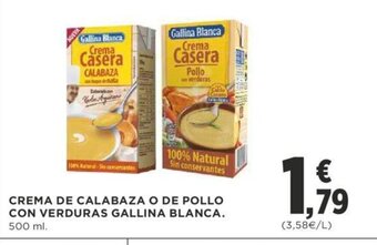 Supercor Crema de Calabaza o De Pollo Con Verduras Gallina Blanca oferta