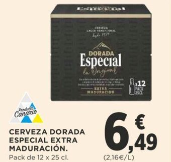 Supercor Cerveza Dorada Especial Extra Maduración oferta
