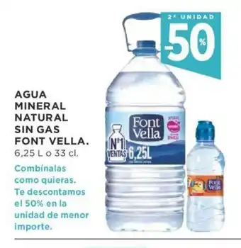 Supercor Agua Mineral Natural Sin Gas Font Vella oferta