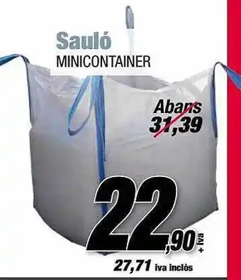Ferrolan Sauló minicontainer oferta