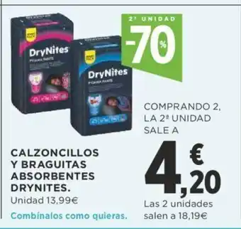 Supercor Calzoncillos Y Braguitas Absorbentes Drynites oferta