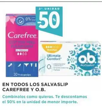 Supercor En Todos Los Salvaslip Carefree Y O.B. oferta