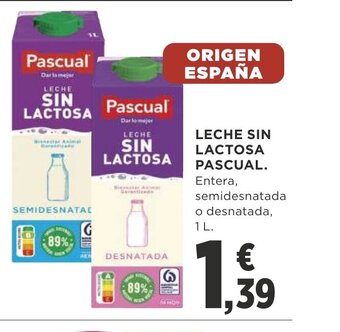 Supercor Leche Sin Lactosa Pascual oferta