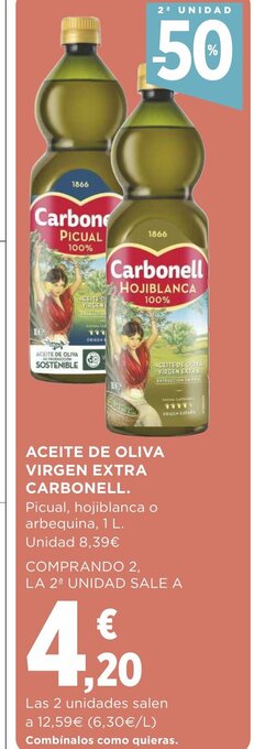 Supercor Aceite de Oliva Virgen Extra Carbonell oferta
