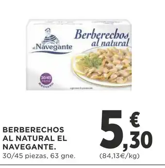 Supercor Berberechos Al Natural El Navegante oferta