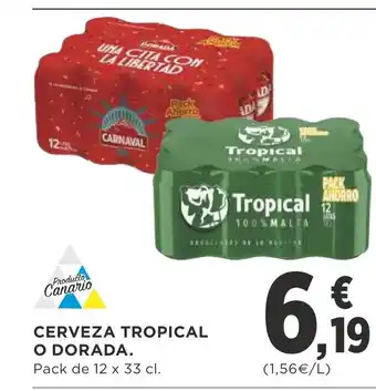 Supercor Cerveza Tropical o Dorada oferta