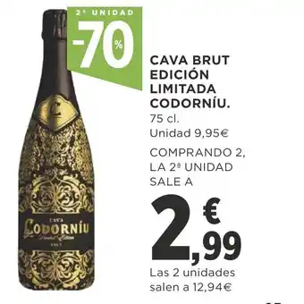 Supercor Cava Brut Edición Limitada Codorníu oferta