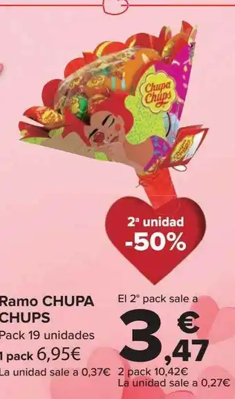 Carrefour 2a unidad -50% rampo chupa chups oferta