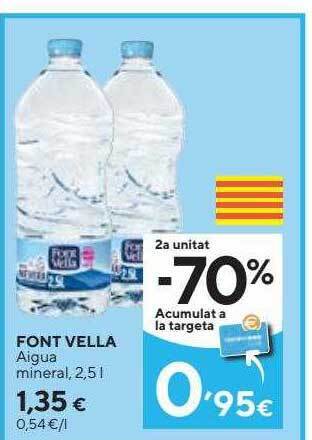 Caprabo Font vella aigua mineral oferta