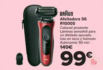 Carrefour Braun afeitadora s69 r1000s oferta
