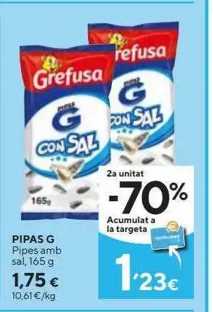 Caprabo Pipas g pipes amb sal oferta