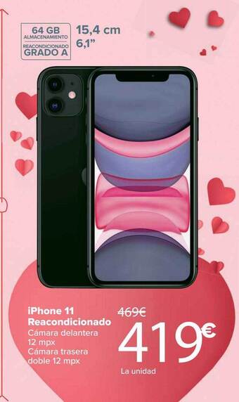 Carrefour Iphone 11 reacondicionado oferta