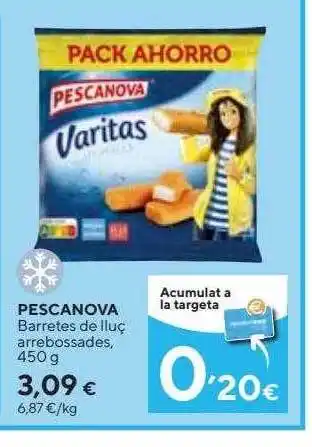 Caprabo Pescanova barretes de lluç arrebossades oferta