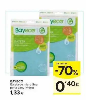 Caprabo 2a unitat -70% bayeco baieta de microfibra per a bany i vidres oferta