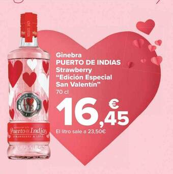 Carrefour Ginebra puerto de indias strawberry oferta