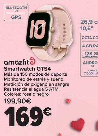 Carrefour Amazfit smartwatch gts4 oferta
