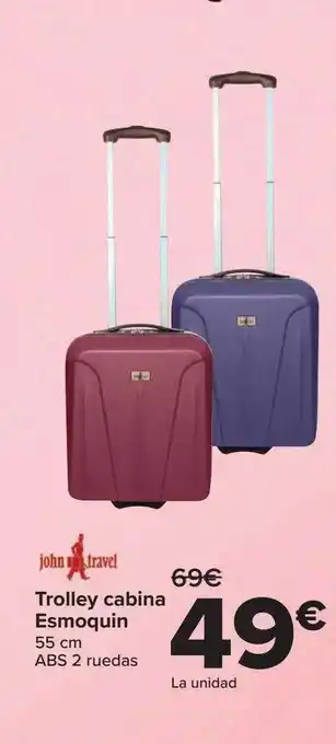 Carrefour John travel trolley cabina esmoquin oferta