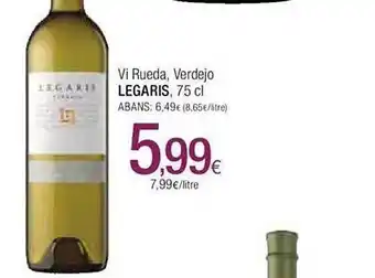 Condis Vi rueda, verdejo legaris oferta