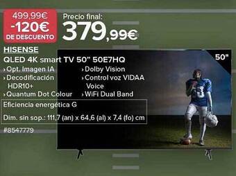 Costco Hisense qled 4k smart tv 50 oferta