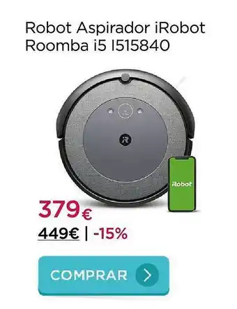 La tienda en casa Robot aspirador irobot roomba i5 i515840 oferta