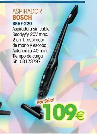 Aspirador bosch bbhf-220