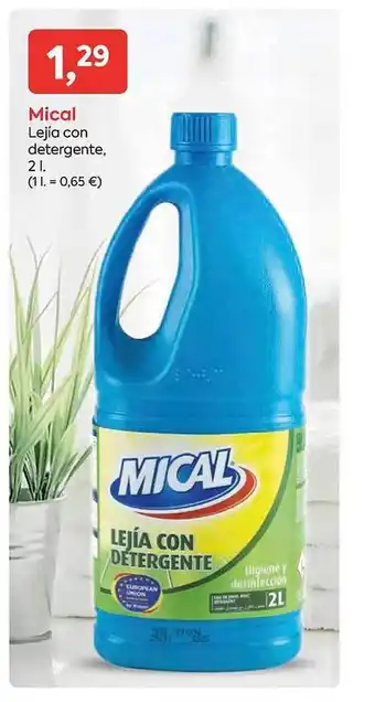 Mical lejía con detergente