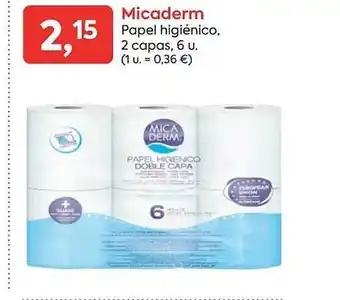 Suma Supermercados Micaderm papel higiénico 2 capas oferta