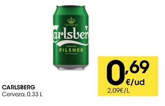Eroski Carlsberg Cerveza 0.33 L oferta