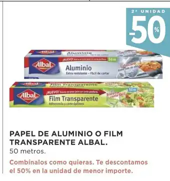 Supercor Papel de Aluminio o Film Transparente ALbal oferta