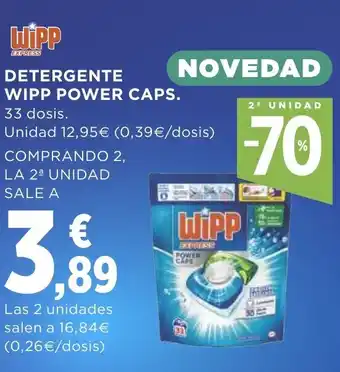 Supercor Detergente Wipp Power Caps oferta