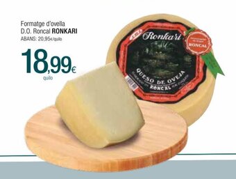 Condis Formatge D'Ovella D.O. Roncal Ronkari oferta
