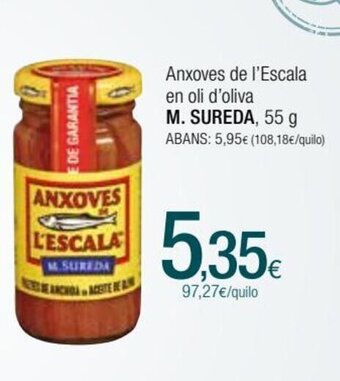 Condis Anxoves De L'Escala En Oli D'Oliva M. Sureda oferta
