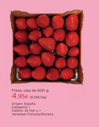 Hipercor Fresa, caja de 600 g oferta