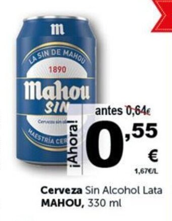 Masymas Cerveza MAHOU oferta